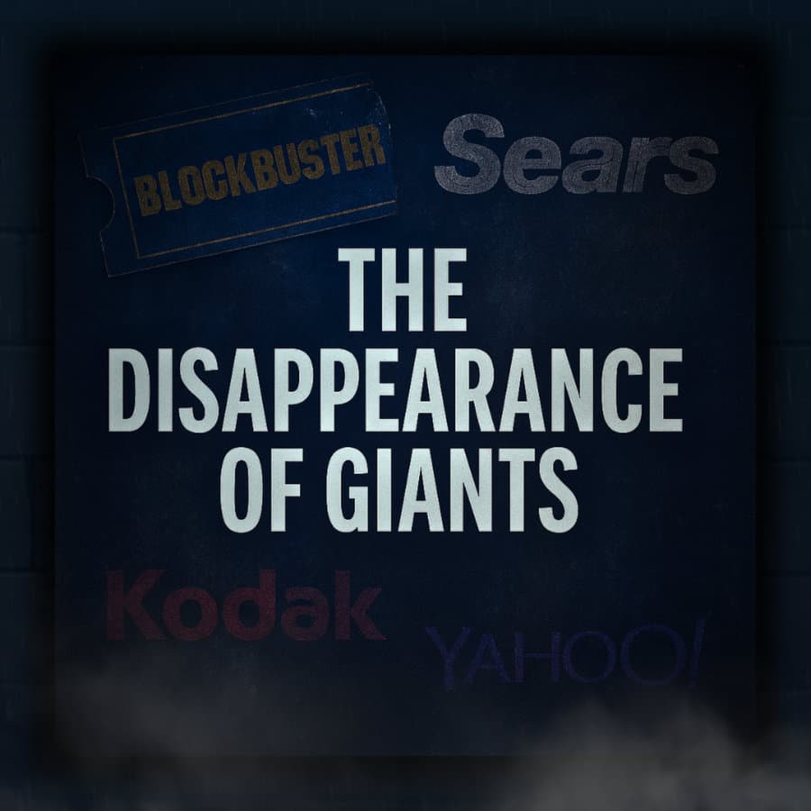 Featured image for the DelloFlix article: Why Great Brands Fail: The Disappearance of Giants